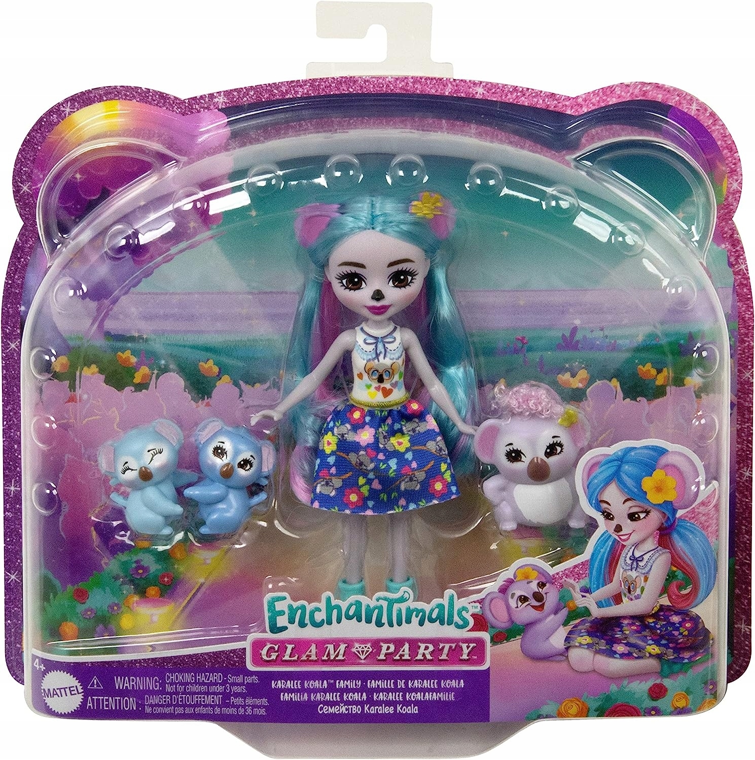 ENCHANTIMALS RODZINA KOALE LALKA + FIGURKI HNT61 MATTEL