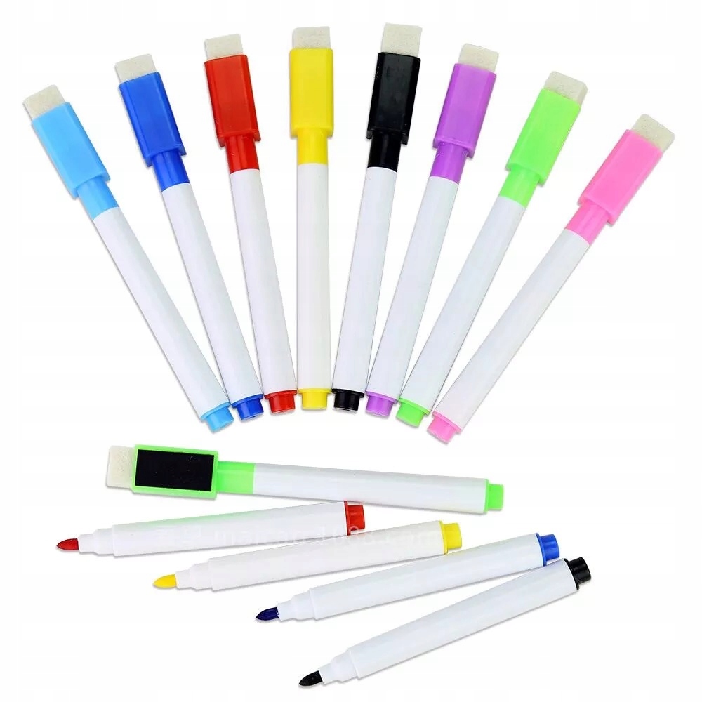 

Marker Magnetyczny Z Gumką Magnes 8 Sztuk Mazak