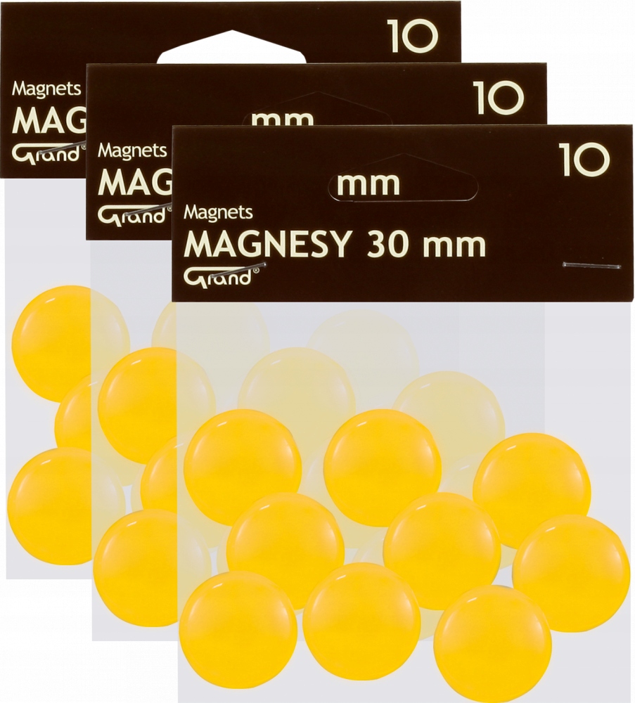 

Magnesy Grand 30mm 30szt żółty