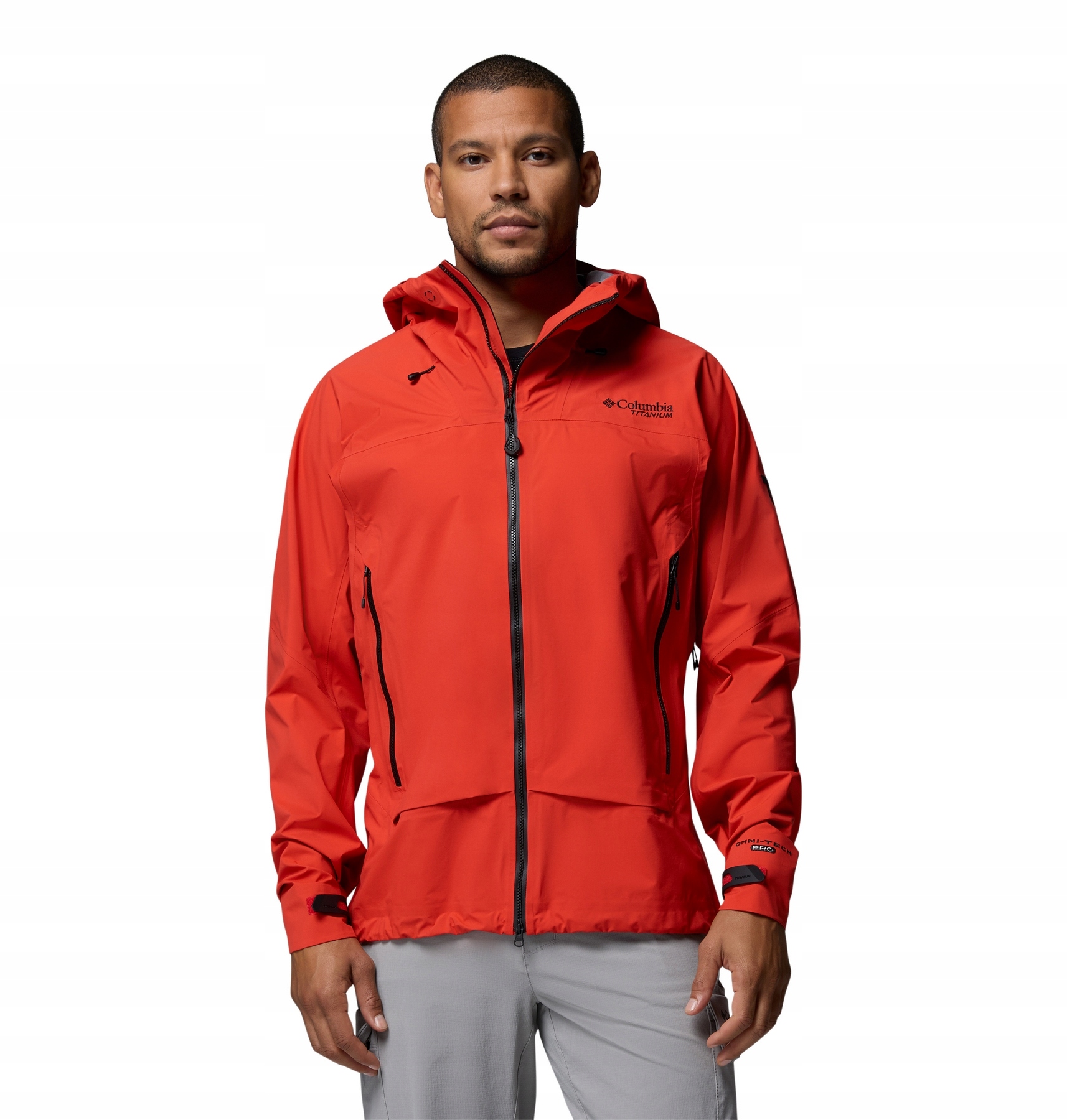 Kurtka wodoodporna męska Columbia Saudan Pro 3L czerwona 2155271845 r XXL