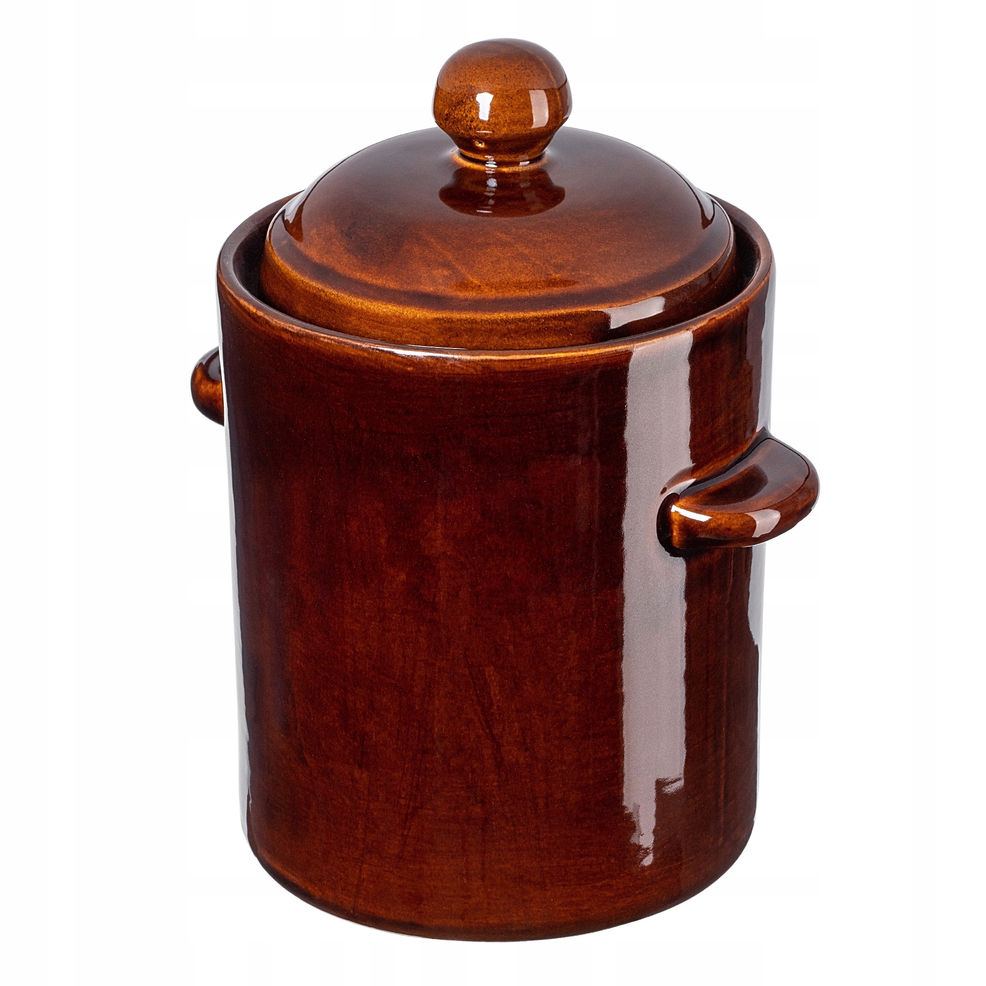 Sud K Nakládání Okurek Kamenina 2,5L Hrnec S Hermetickým Límcem