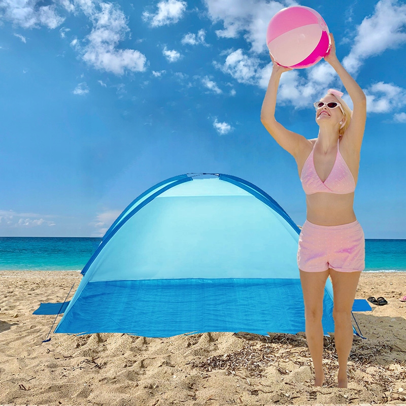 NAMIOT PLAŻOWY OGRODOWY TURYSTUCZNY PARAWAN MORIS NIEBIESKI Długość maksymalna 200 m