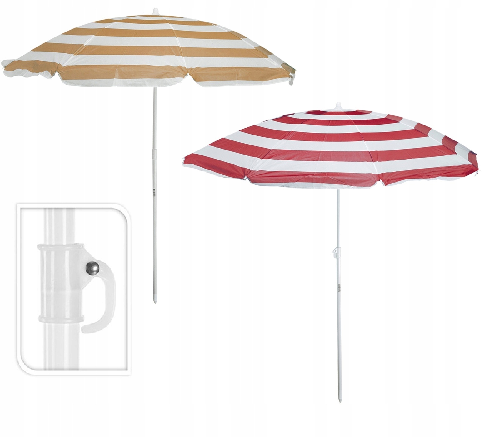 

Parasol plażowy regulowany 160 cm różne
