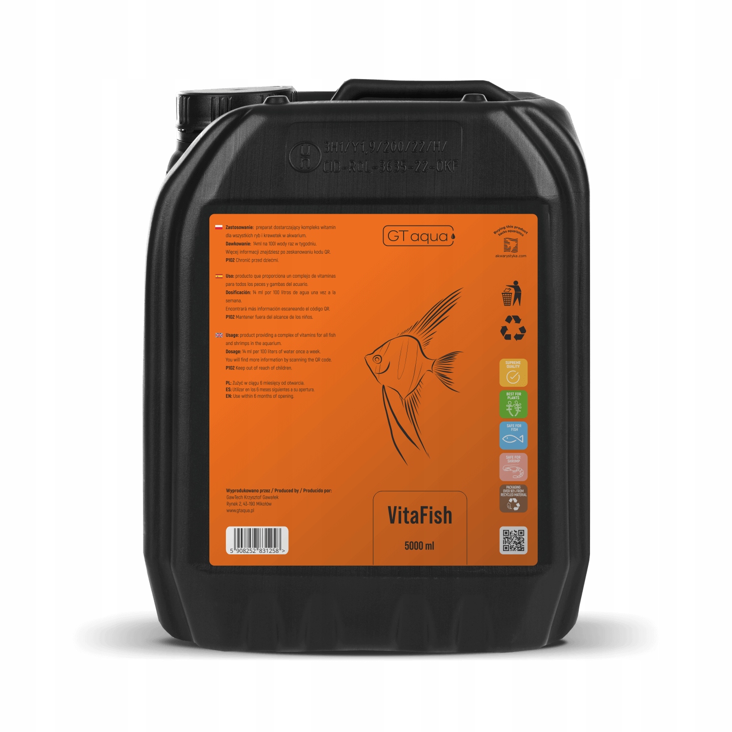 Levně Gt Aqua VitaFish 5 L – vitamíny pro ryby