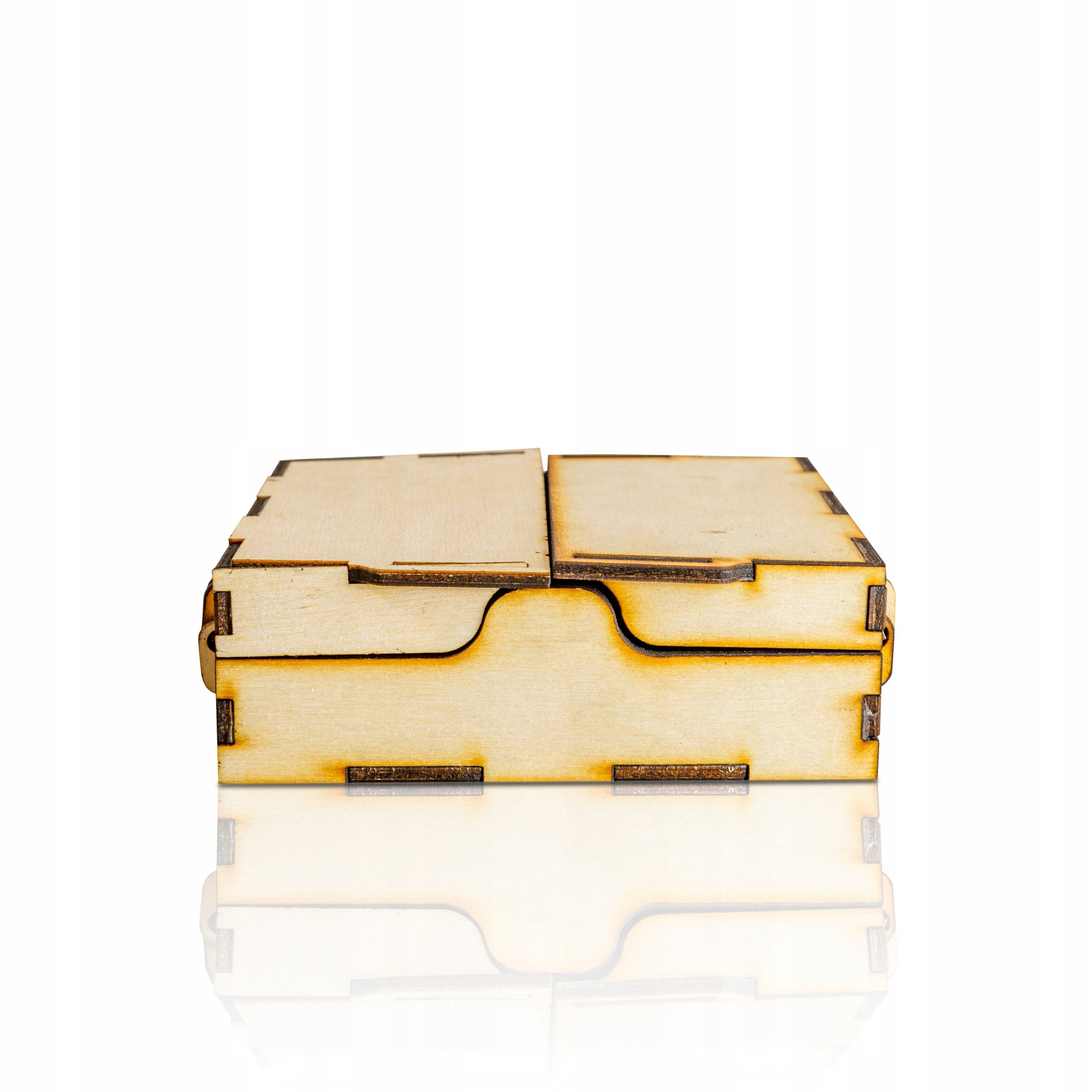 DREWNIANE SKŁADANE PUDEŁKO NA KOŚCI 11X11X3 CM Producent RGFK