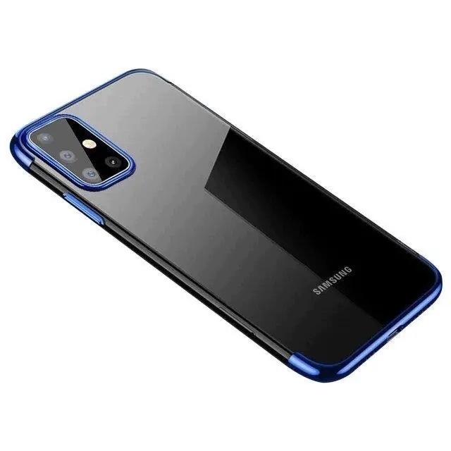 Clear Color case żelowy pokrowiec etui z metaliczną ramką Samsung A72