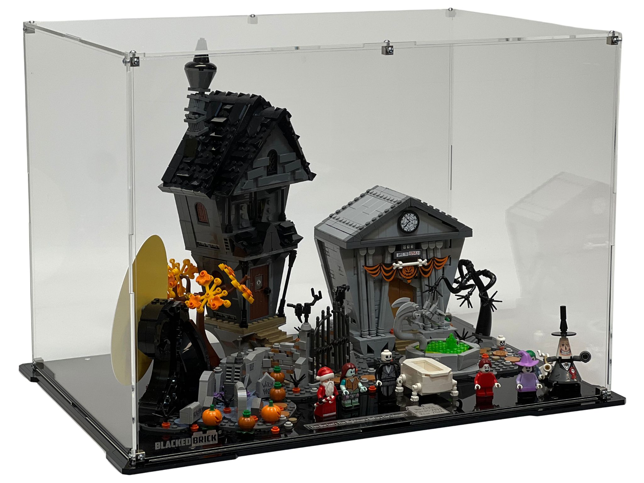 Vitrína Blacked Brick pre Lego 21351 Ideas Disney: Mestečko Halloween
