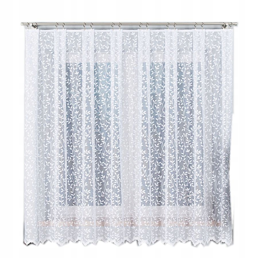 

Krótka firana z taśmą Listki wys. 150x300cm 023058