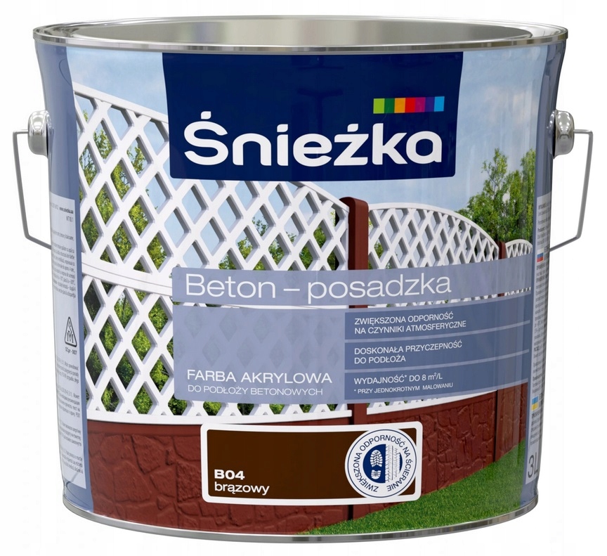 

Farba Śnieżka Beton- Posadzka, brązowa, 3l