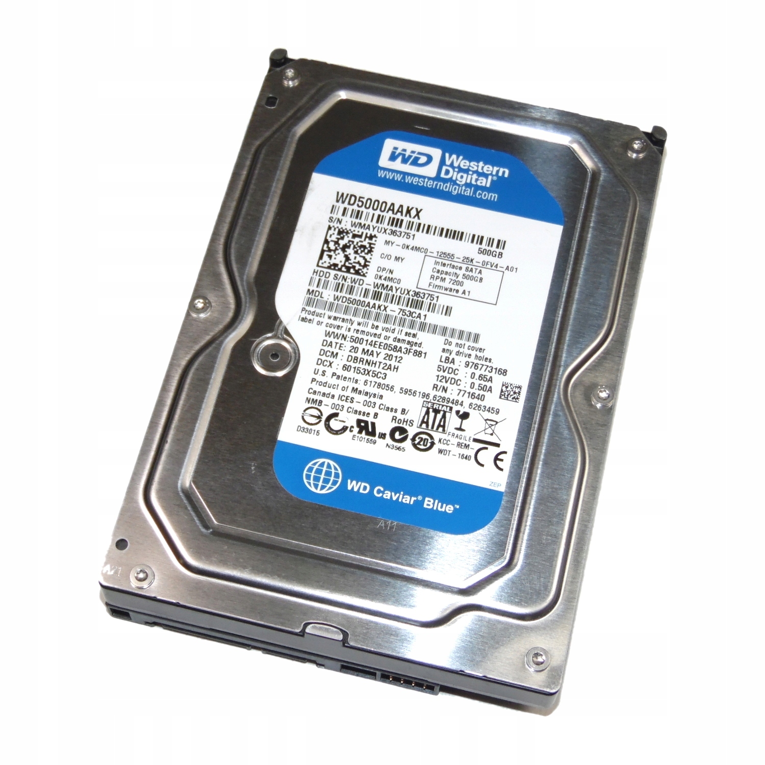 WD Blue Disque SSD interne 500 Go 2.5″ 3D (WDS500G2B0A)