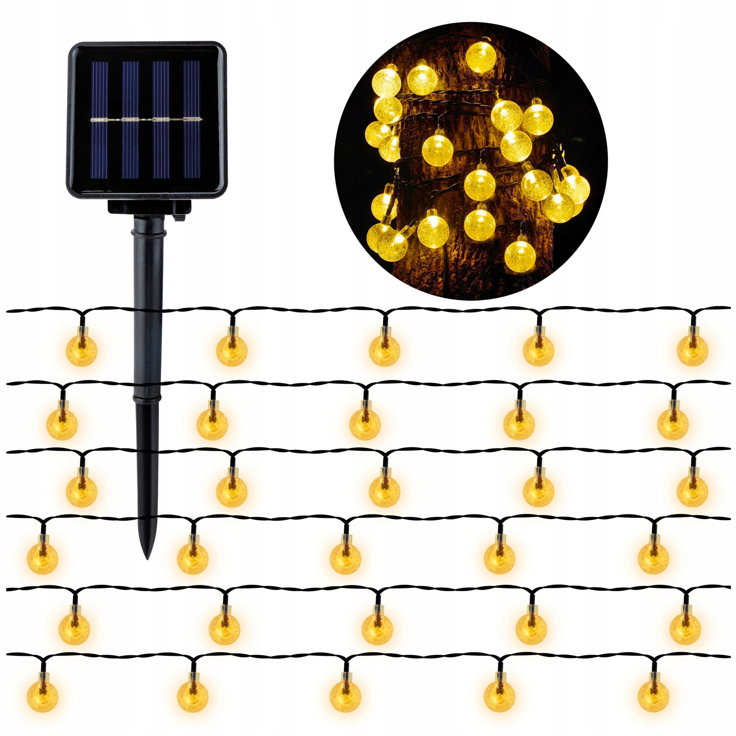 

Girlanda solarna 40 Led Kulki Lampki Ozdobne Ogród