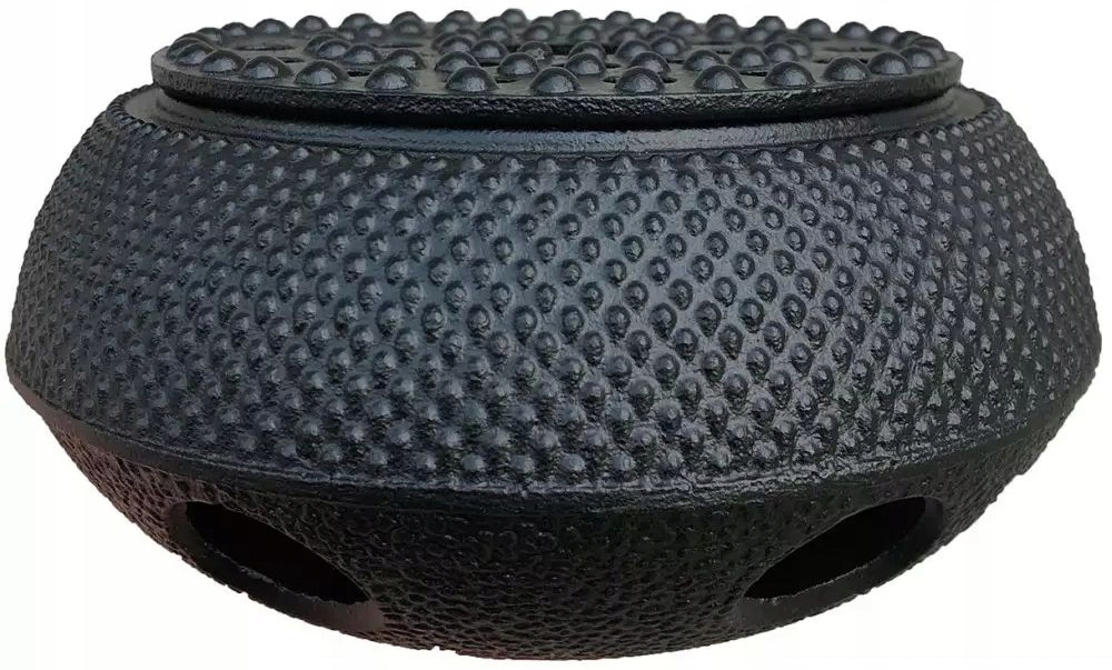 PODGRZEWACZ ŻELIWNY POD DZBANEK CZAJNIK IMBRYK ZAPARZACZ NA ŚWIECZKI 14x7cm