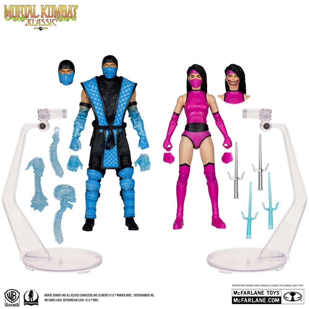 Akční figurka 2-pack Sub-Zero & Mileena Mortal Kombat