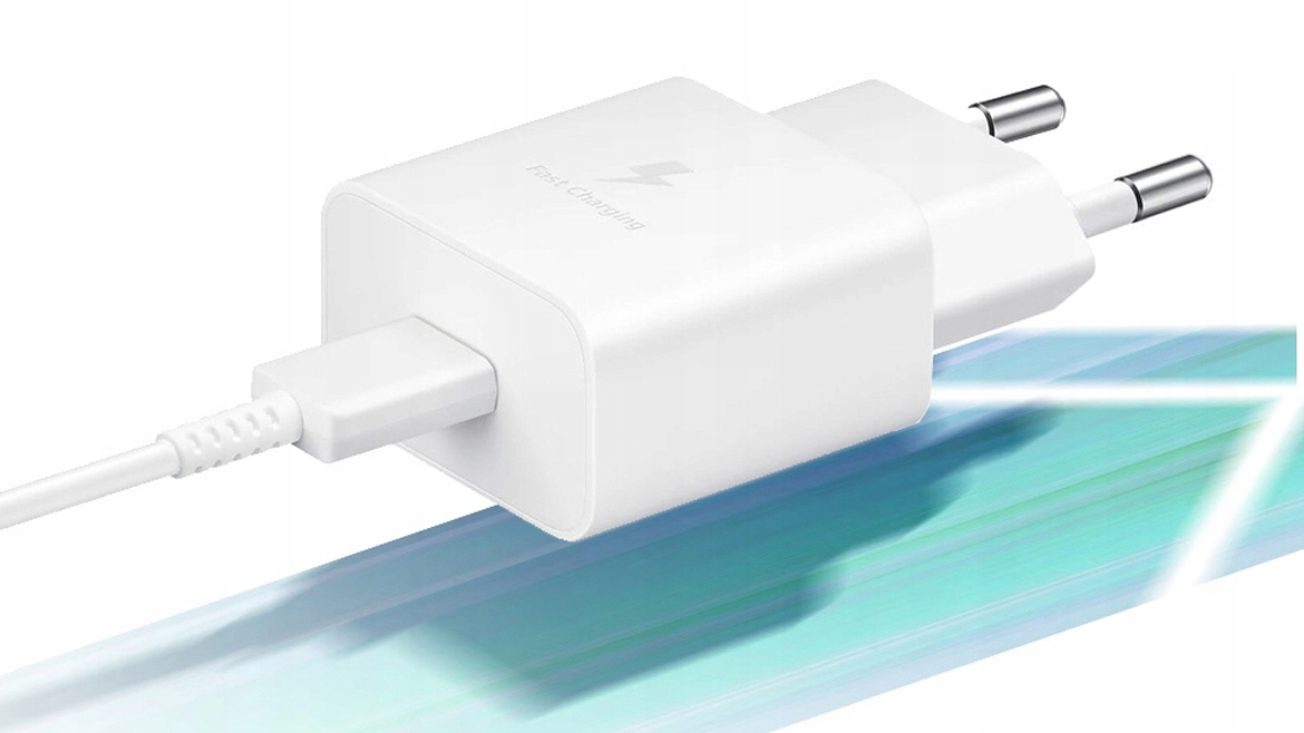 ŁADOWARKA SIECIOWA SAMSUNG GAN EP-T2510 25W PD 3.0 TYP C + KABEL TYP C 1,8m Kolor biały