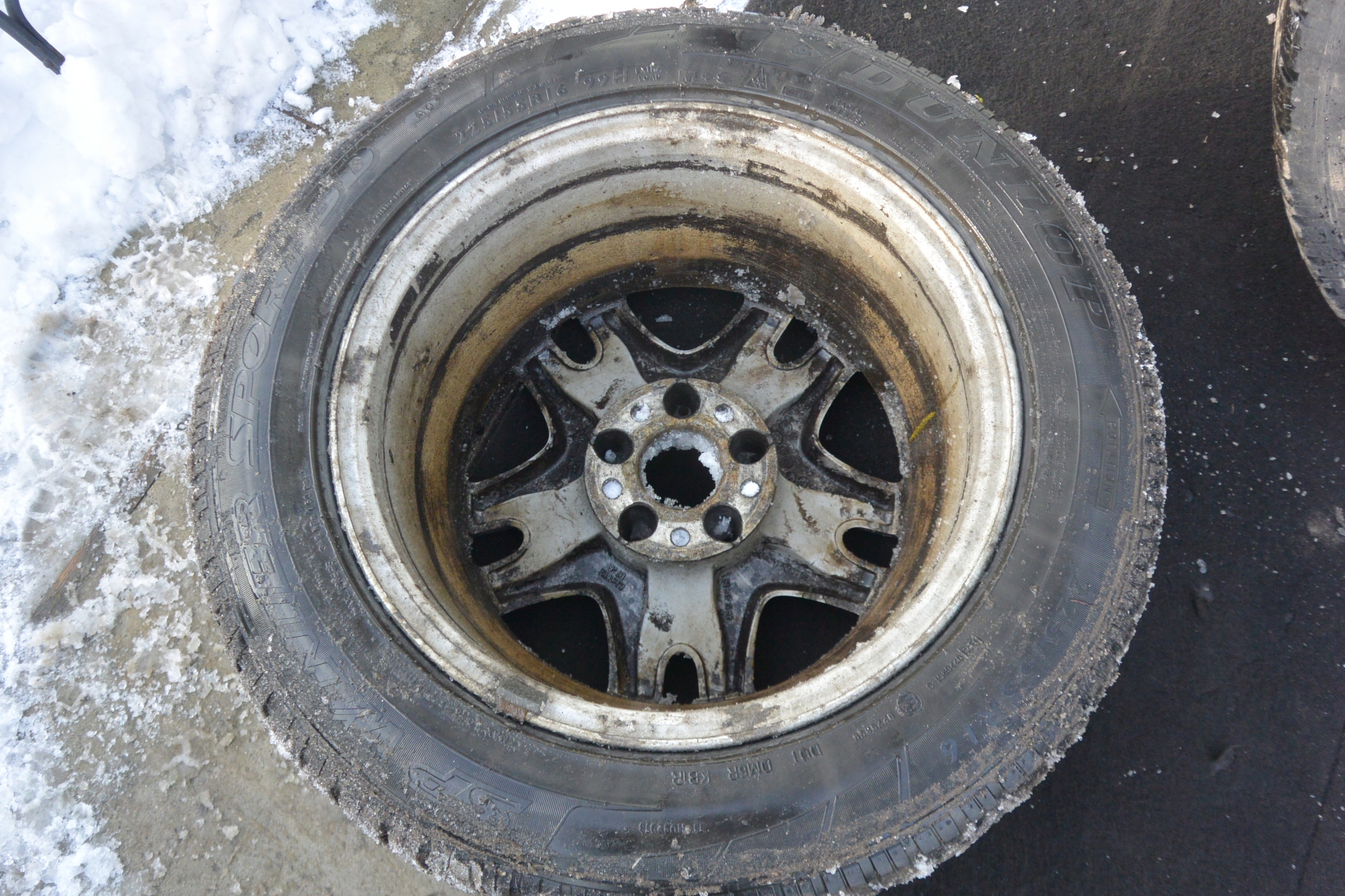 discs tyres winter R16 ET36 KPL MERCEDES W211