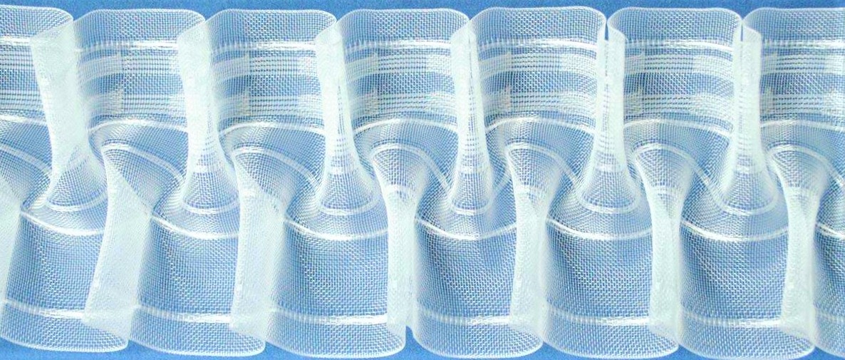 Taśma żyłkowa do firan i zasłon, szerokość 8 cm