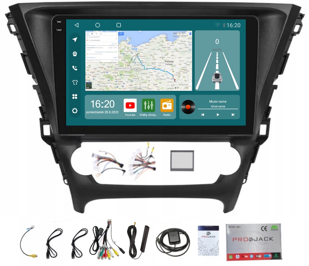 Rádio Navigace Toyota Avensis 2015-2018 Android Auto 8GB 256GB Sim