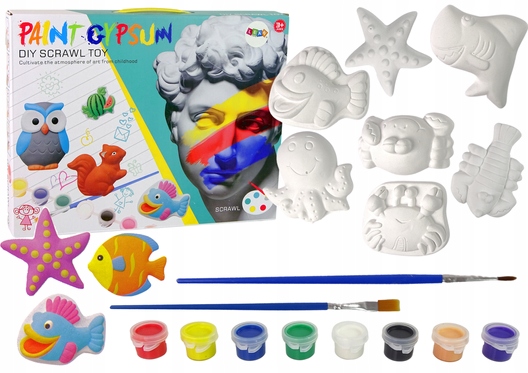 

Zestaw Do Malowania Diy Gips Zwierzęta Morskie