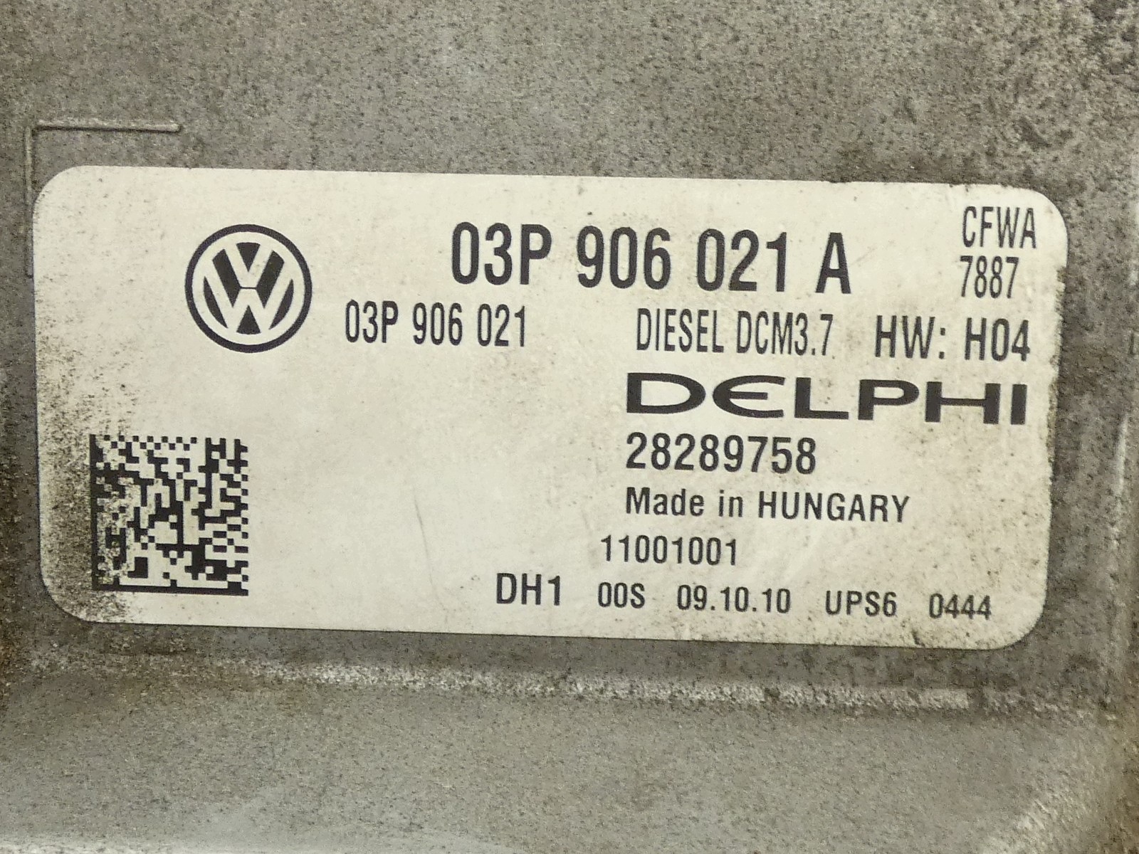 control unit computer of the engine VW POLO V 6R 1.2 TDI CFW 03P906021A