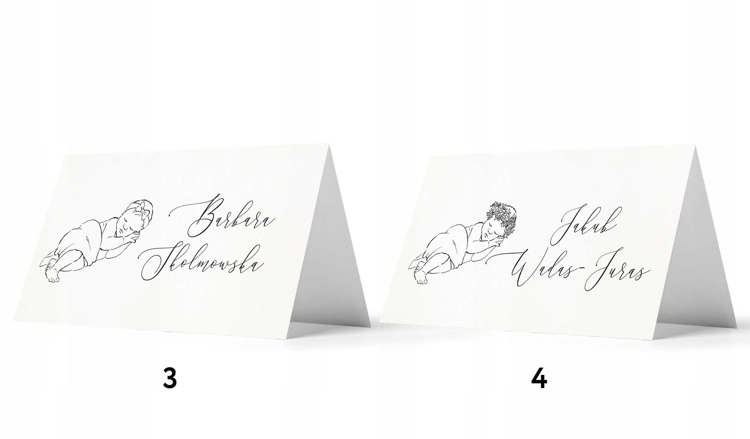 Winietki na Chrzest Święty, 10szt, białe Szerokość produktu 9 cm