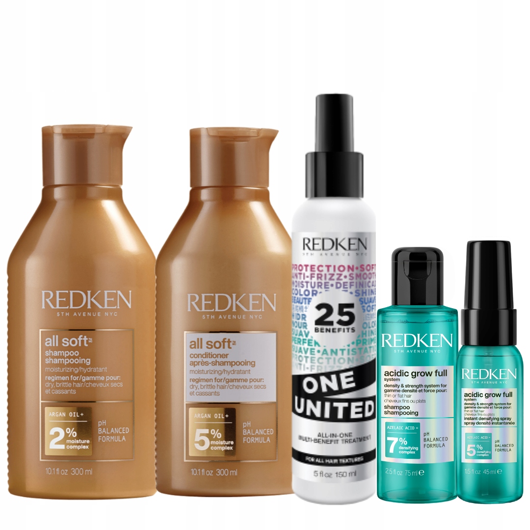 All Soft Szampon,Odżywka i Spray Termoochronny do Włosów