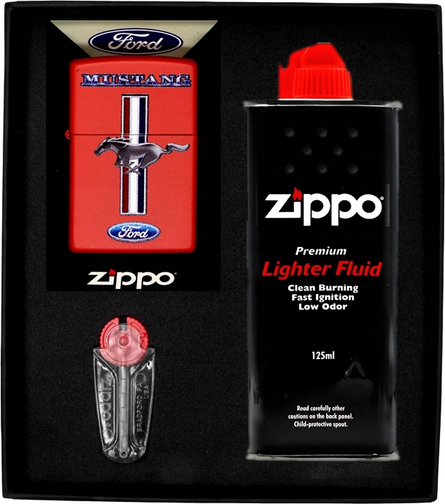 Sada Zippo Zapalovač Ford Mustang Dárková No1