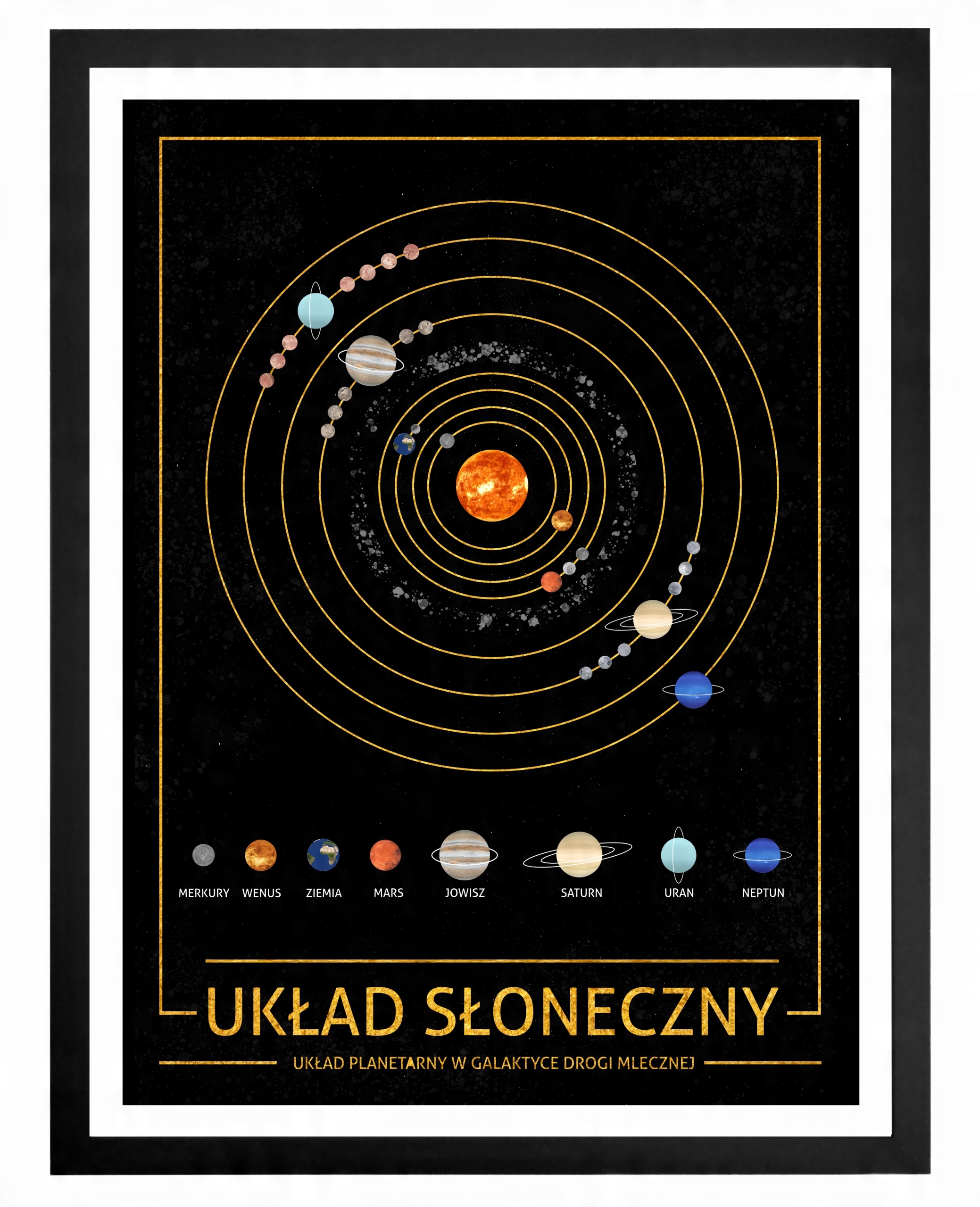 

Plakat A3 W Ramie Układ Słoneczny Kosmos Planety