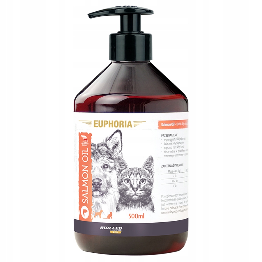 

Olej Z Łososia Dla Psa I Kota Salmon Oil 500ML