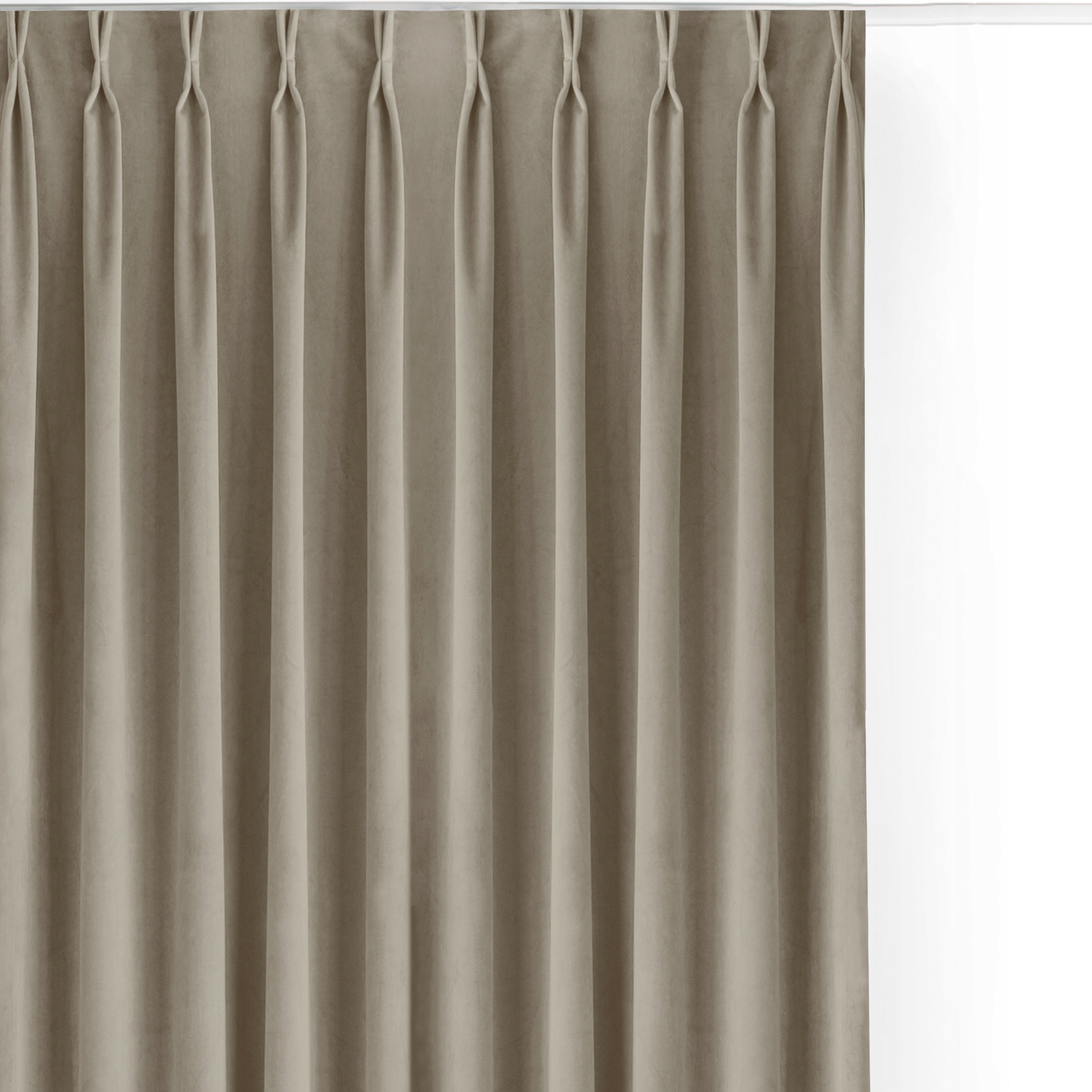 Filumi Béžová záclona tmavá krátka velvet matná flexy jedáleň 400x175