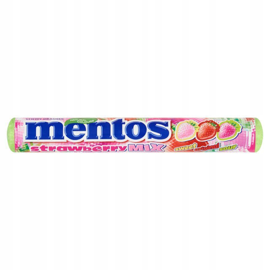 40 Sztuk Mentos Strawberry 37,5G MIX