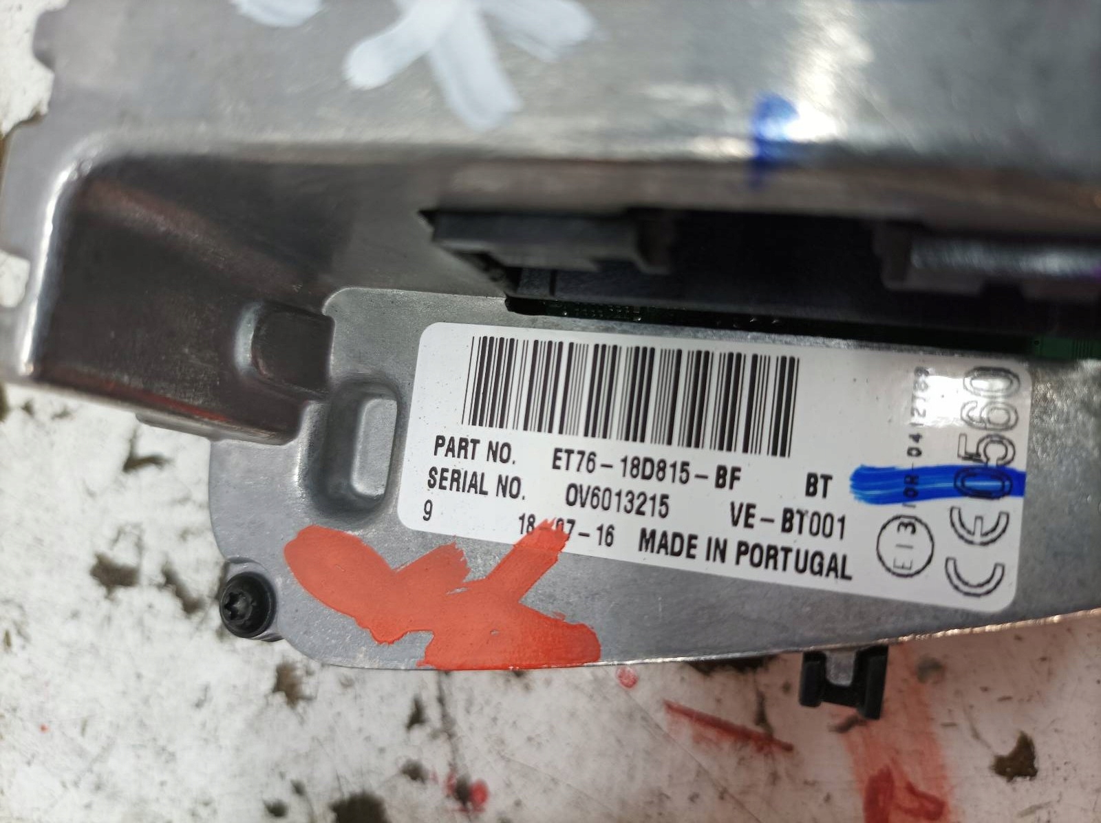 RADIO control panel ET76-18D815-BF Ford Transit Courier and (2014- )