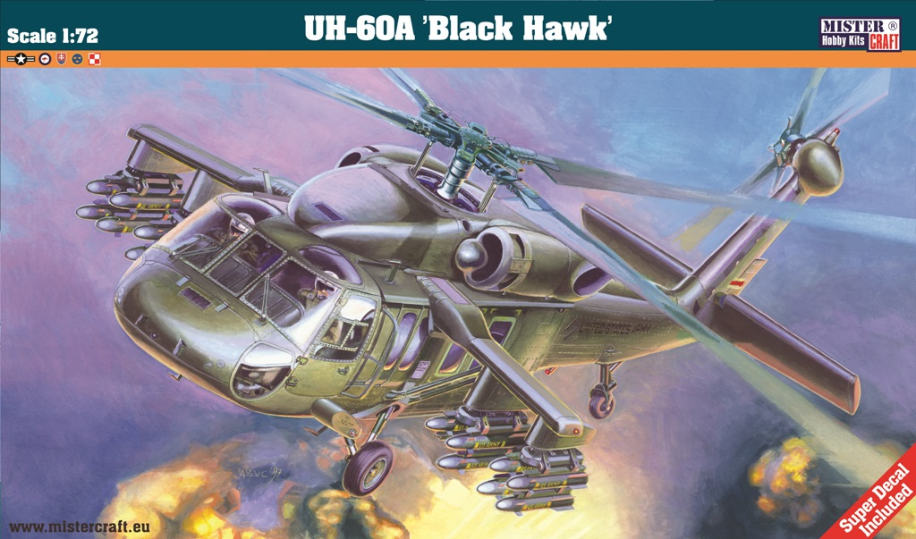 Mistercraft F-22 UH-60 A Black Hawk 1:72