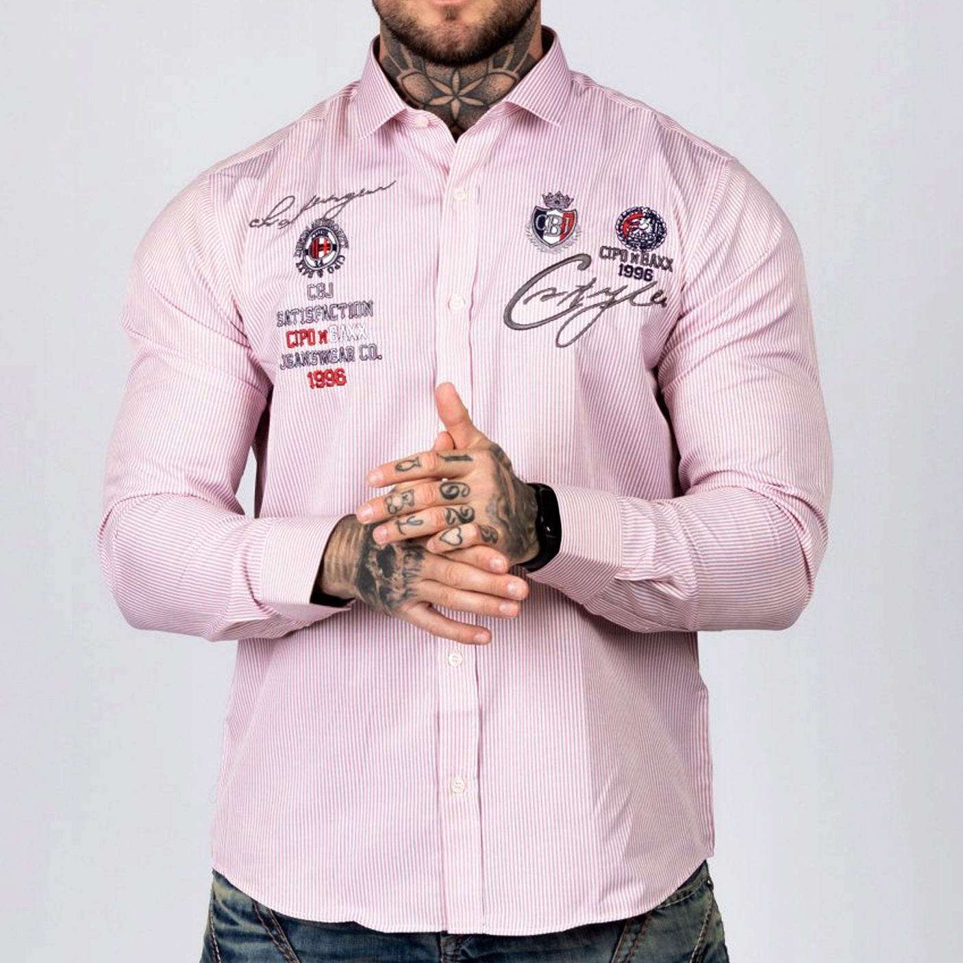 Pánská košile Casual Dárek Každodenní Elegance Cipo Baxx