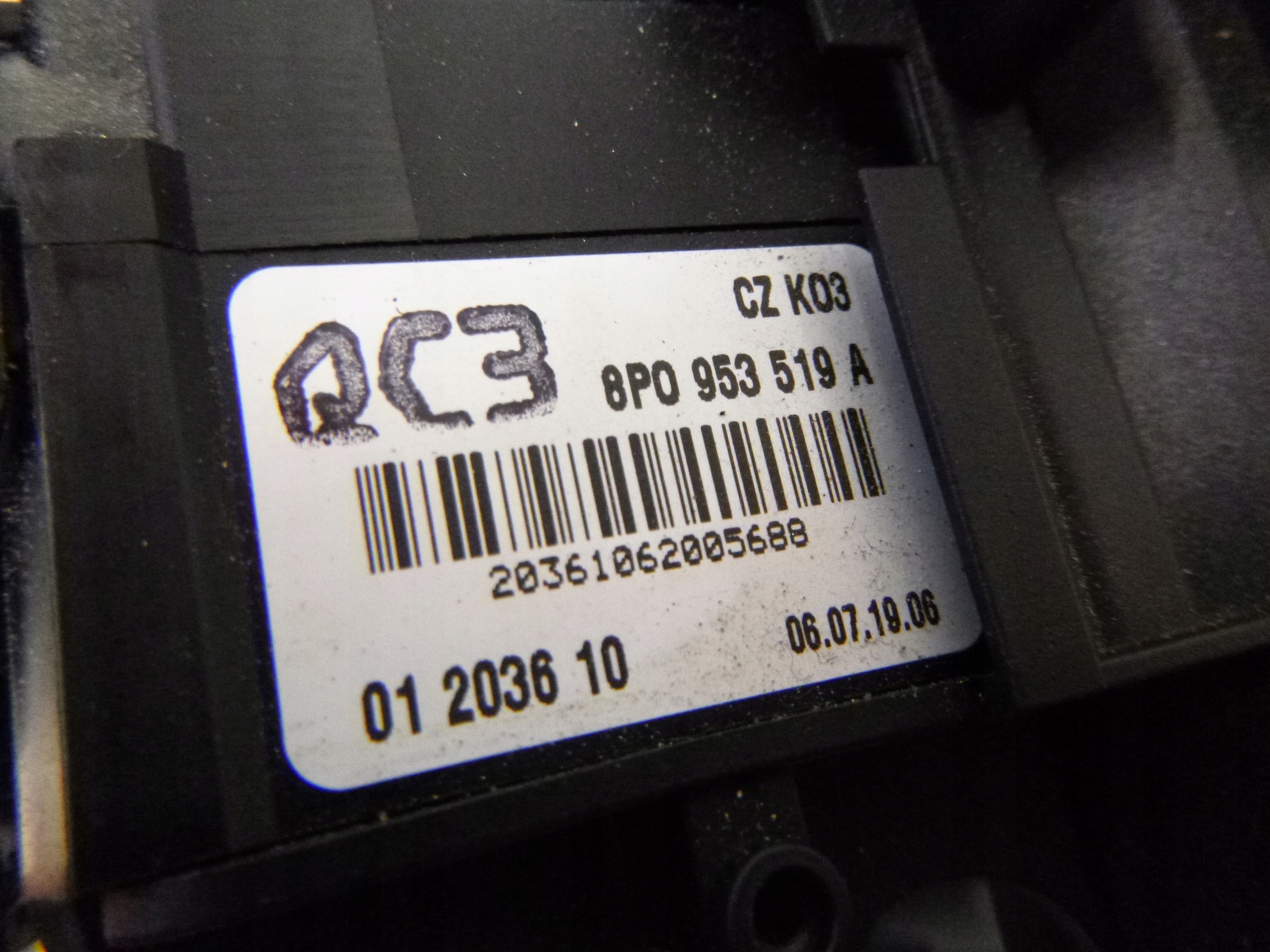 switch ring module AUDI A3 8P SPORTBACK 1K0953549AH 8P0907137BJ 2006