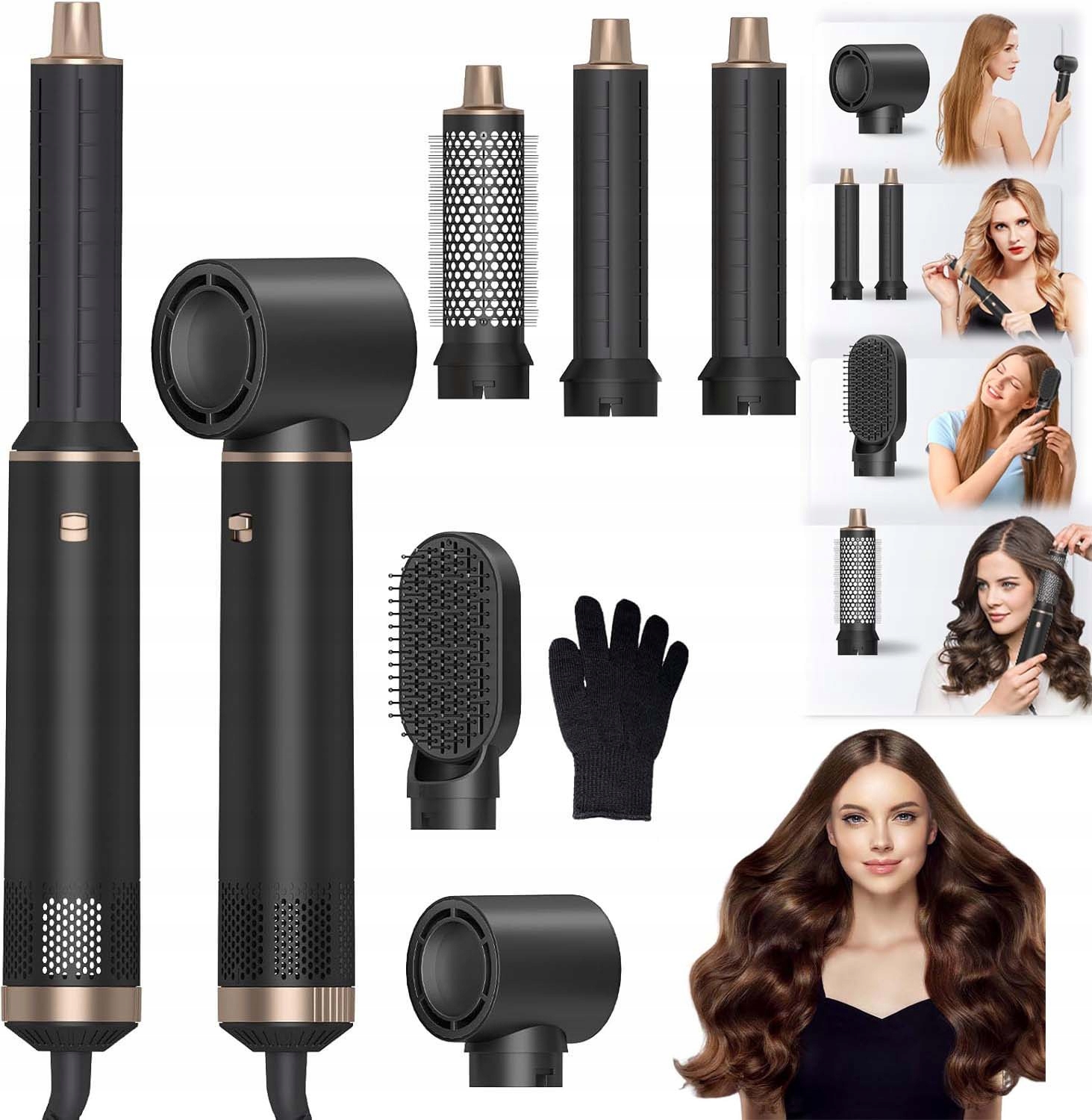 Automatická Kulma Na Vlasy Keramická Ionizace Tří Rychlostí 1000W 5V1