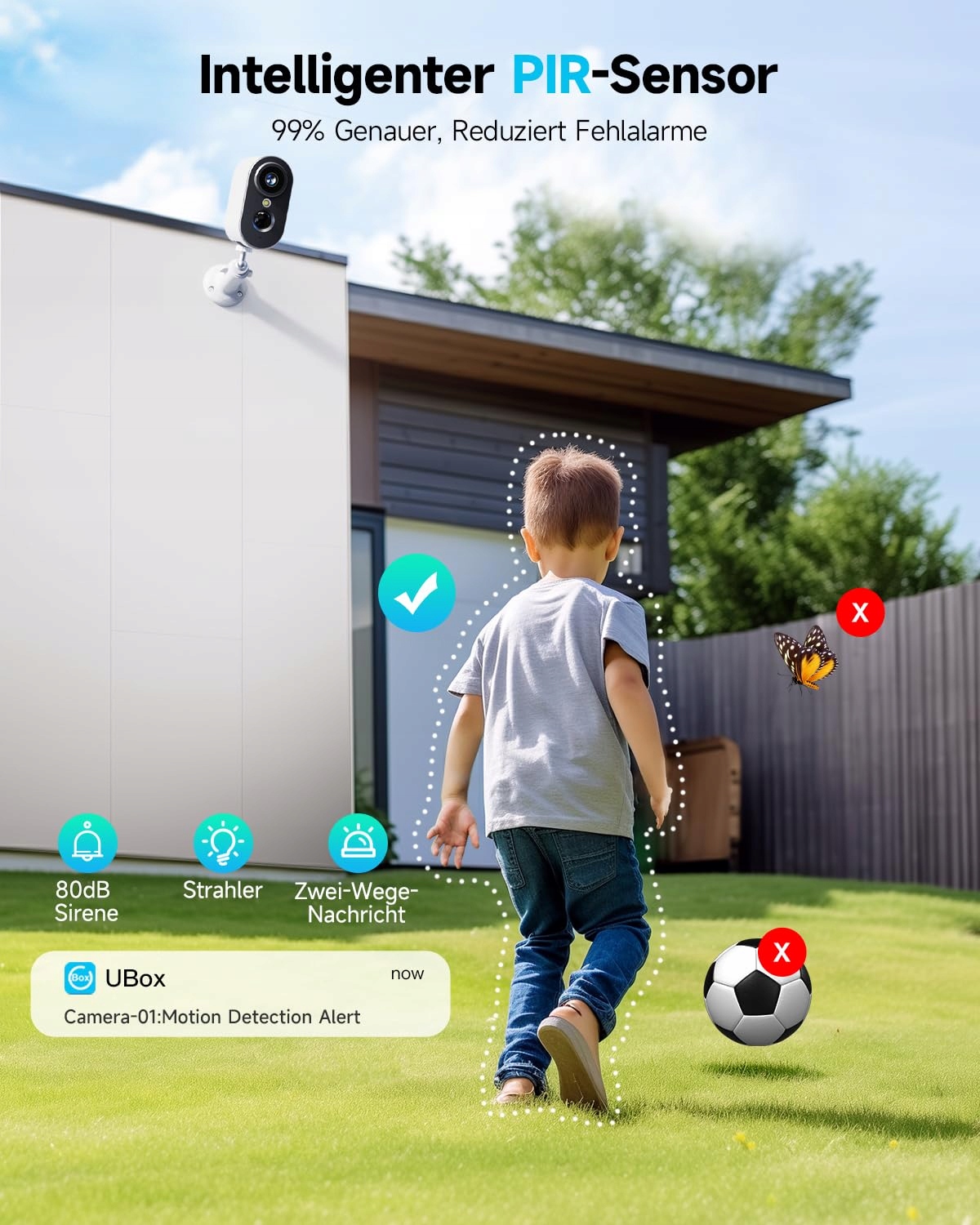 PESAIR 2K Solar WiFi Outdoor Camera with Color Night Vision — miniatura 6