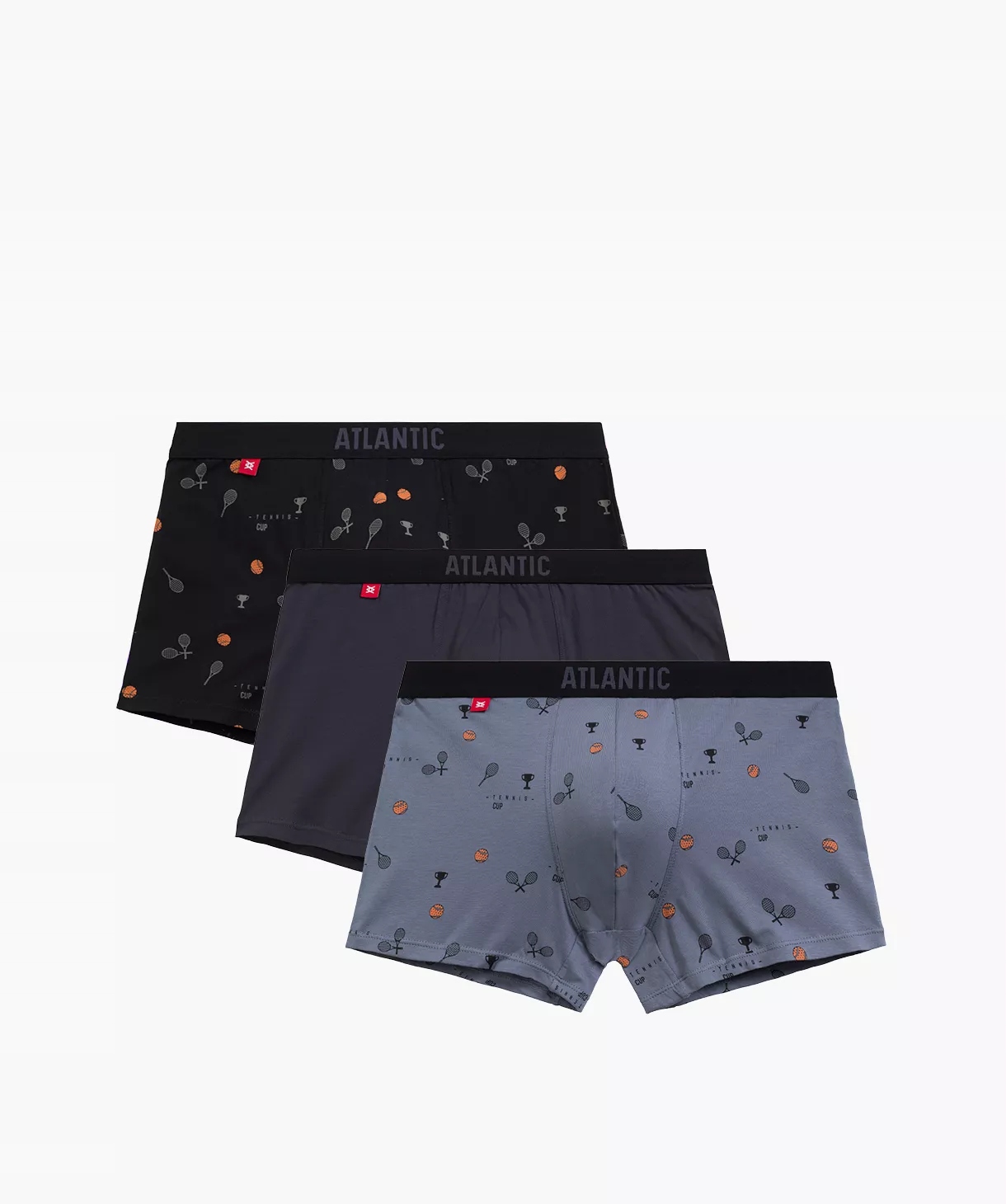 Atlantic Pánské Boxerky 3MH-050 XXL ČA/GRF/NE3 3PACK