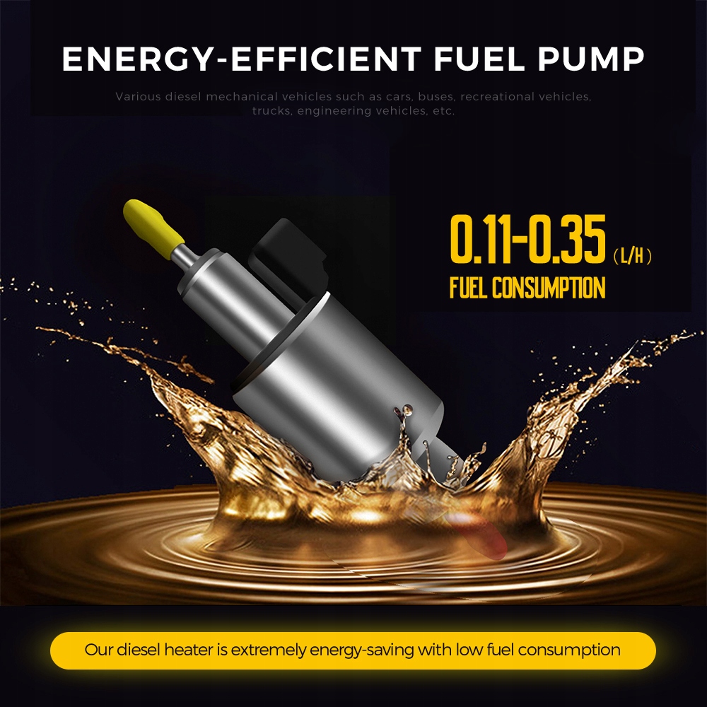 Nagrzewnica postojowa Diesel 2KW 12V24V z bluetooth dla samochodów ciężarowych Zakres klas efektywności energetycznej A++ - G