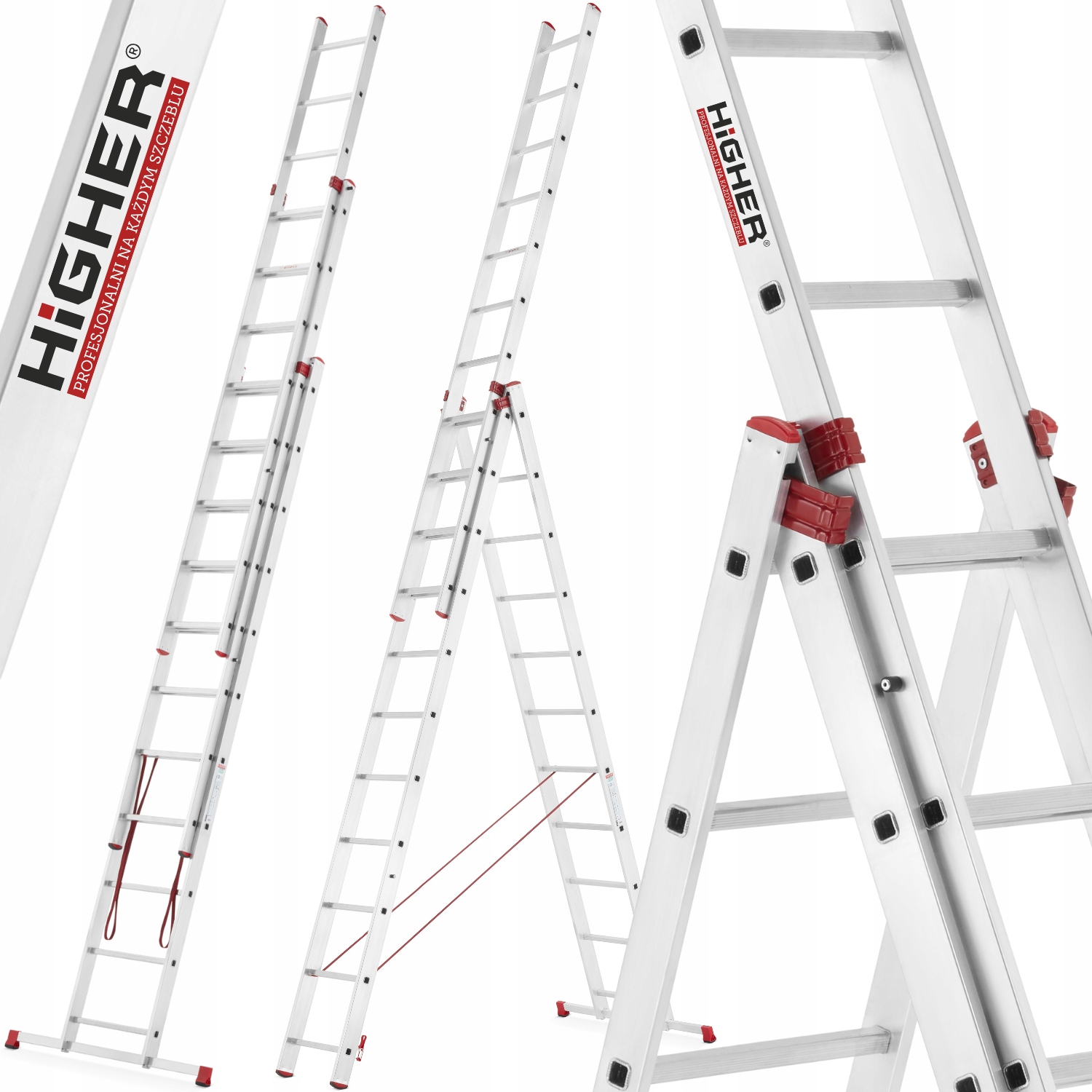 Žebřík 3x11 univerzální Mocna Pro 150 kg