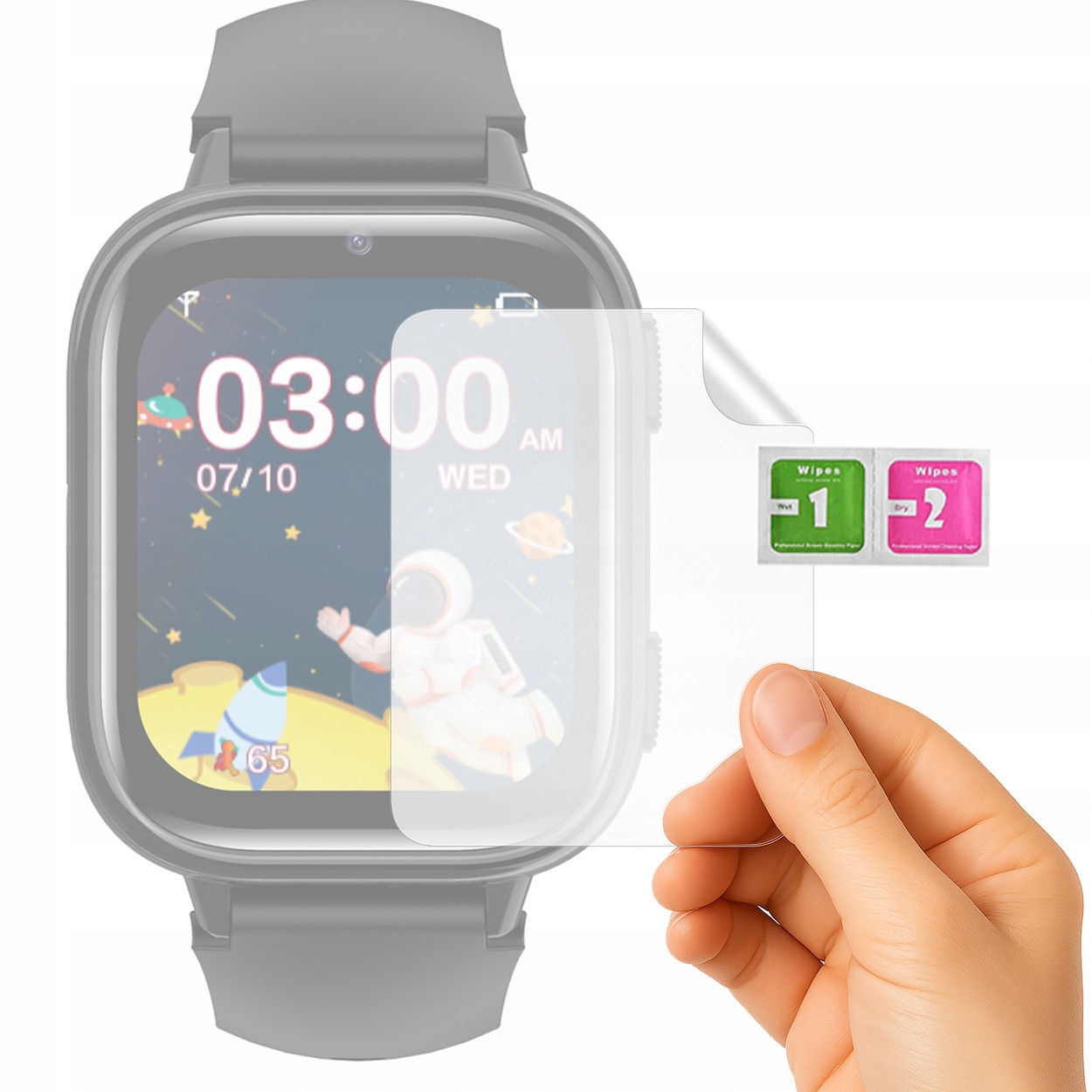 Fólie pro chytré hodinky model SmartFun 44x34 mm