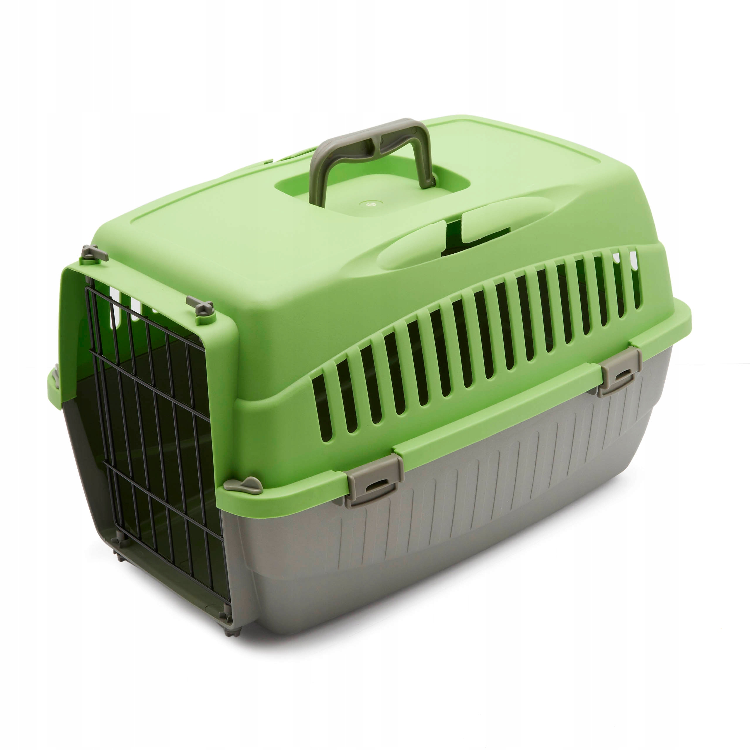 Levně Přepravka pro psa kočku S 49x33x30 cm Doggy zelená, do auta