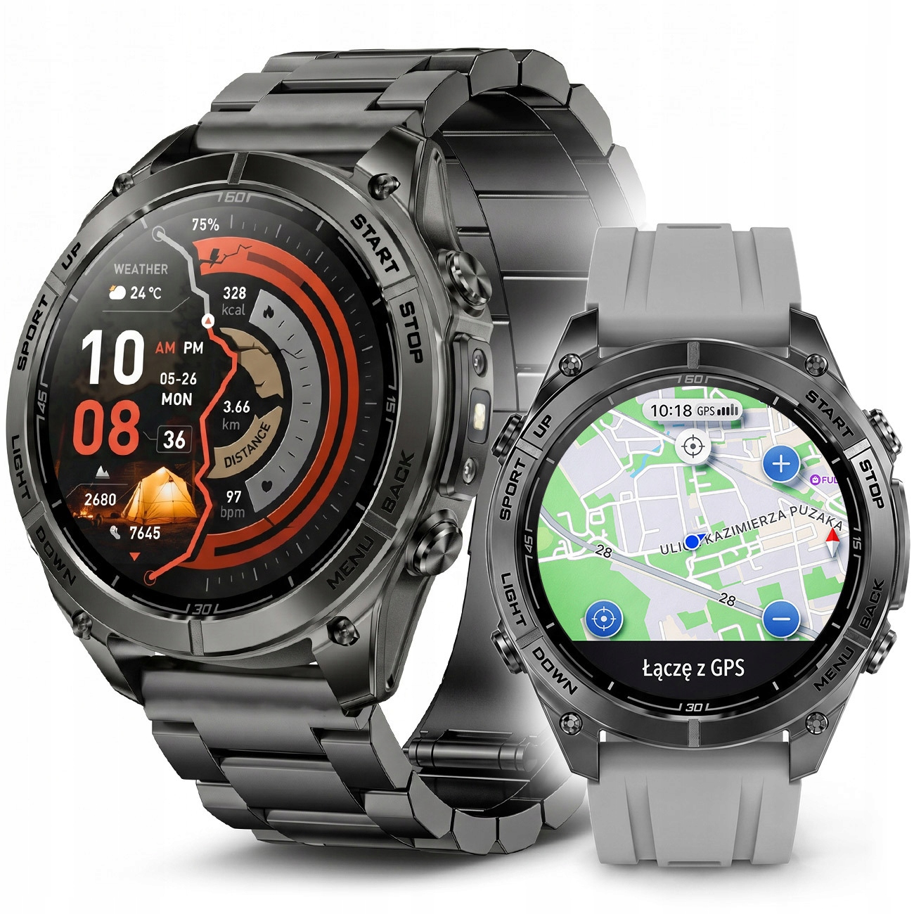Hodinky Smartwatch Pánske Vodotesné Rozhovory Menu Pl Gps Amoled Sport Watch