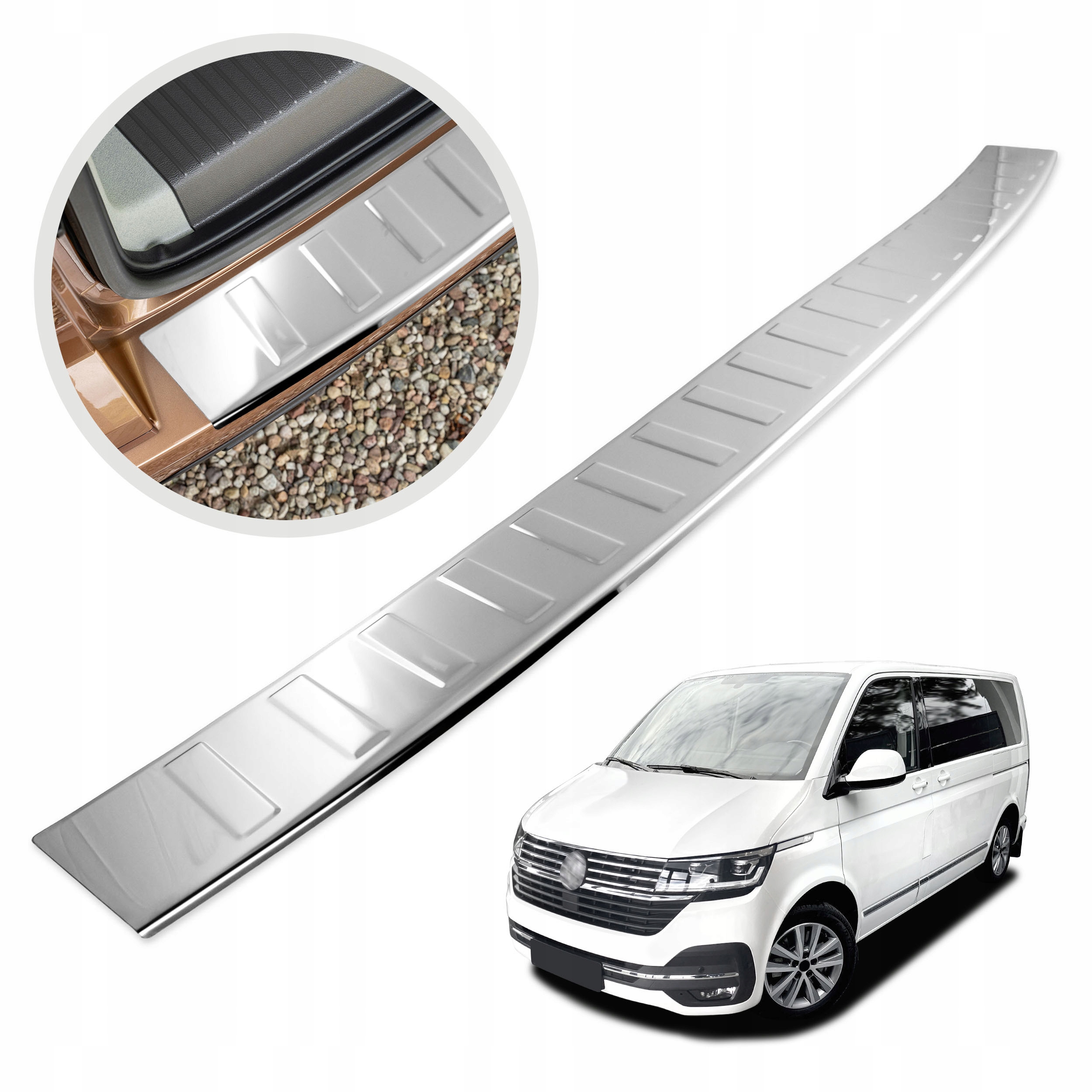 Ochranná lišta na zadný nárazník pre Vw Multivan T6.1 2019-2022