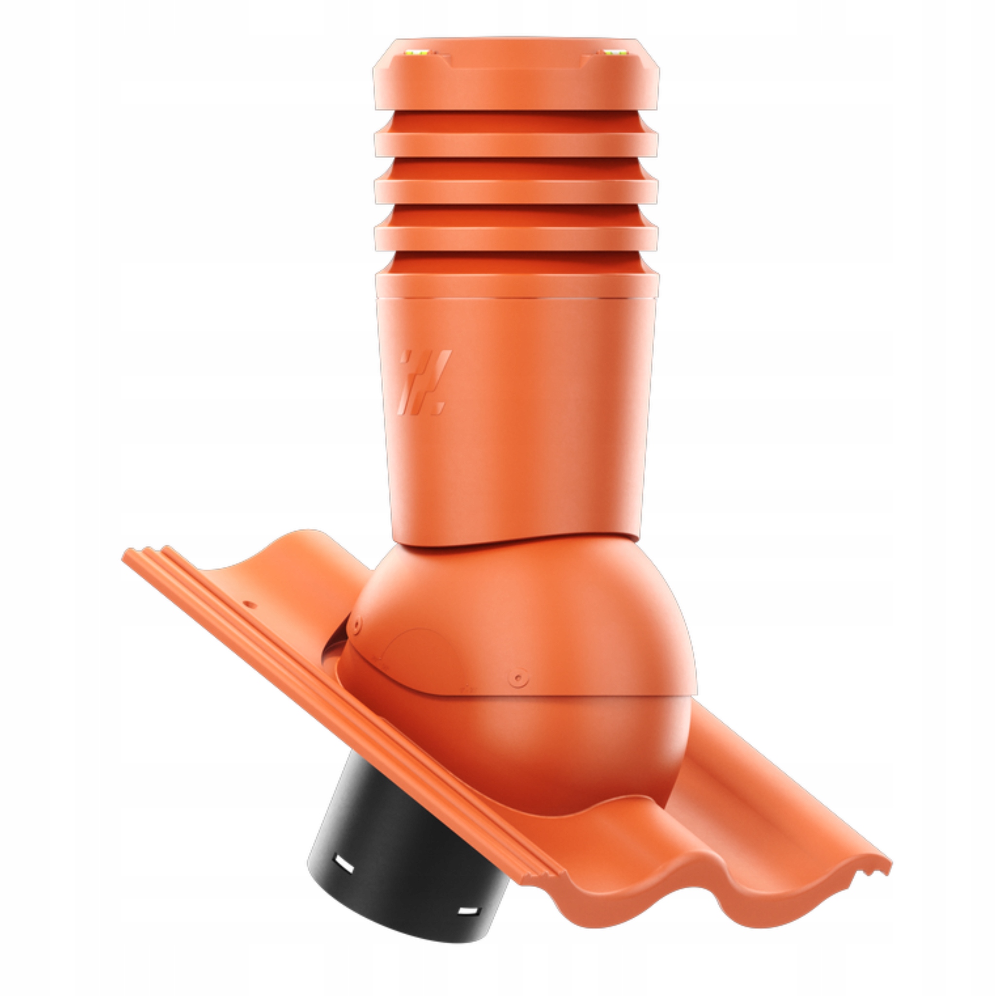 Větrací komín ECO150 střešní taška Benders Palema Cihlová/měď/kaštan