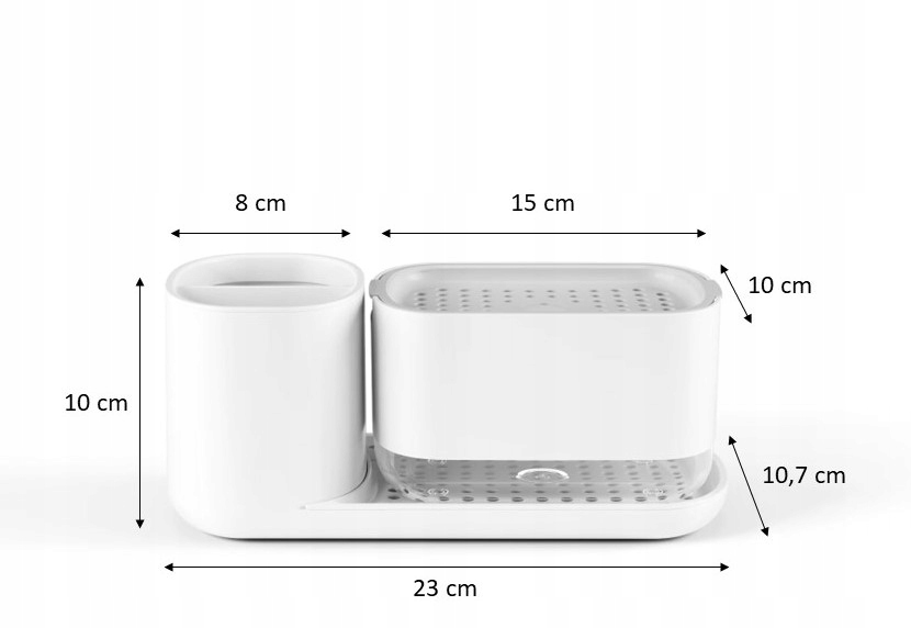 ZESTAW ORGANIZER DO KUCHNI NA AKCESORIA dozownik na płyn do naczyń z pompką Marka inna