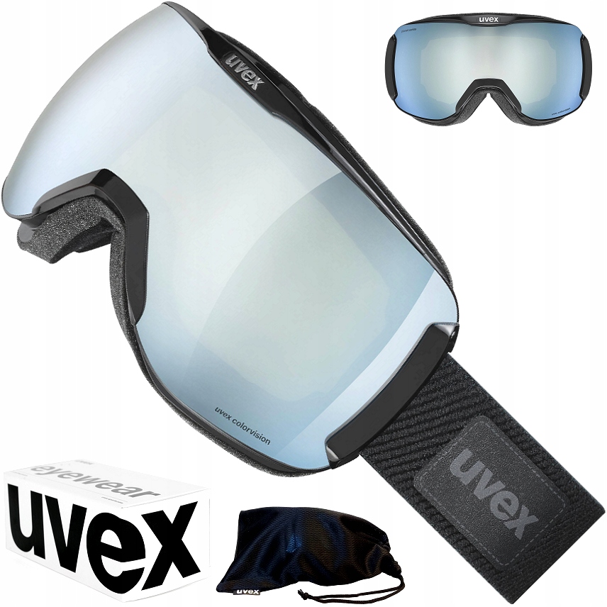 Snowboardové lyžařské brýle Uvex Downhill 2100 CV planet S2 černé 2030