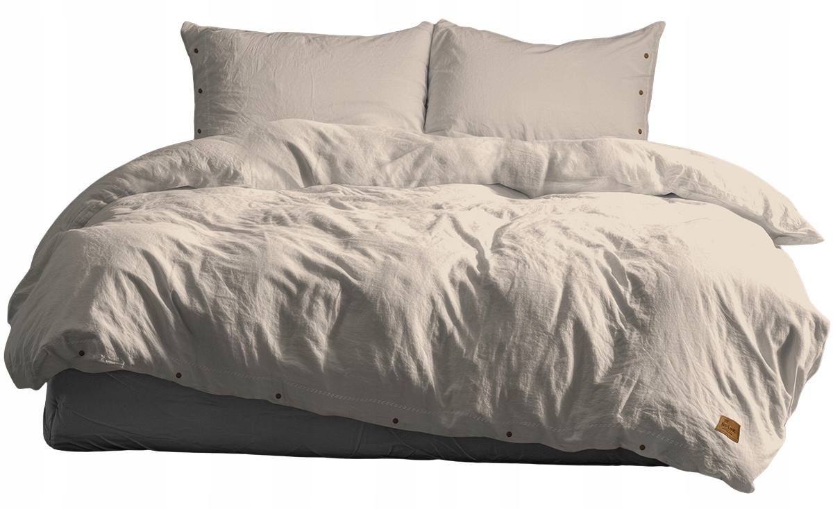 Pościel bawełniana 220x200 Pure Eco Line beżowa