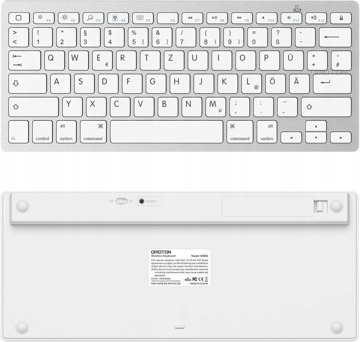 Klawiatura bezprzewodowa Bluetooth Omoton KB066 Kod producenta KB028