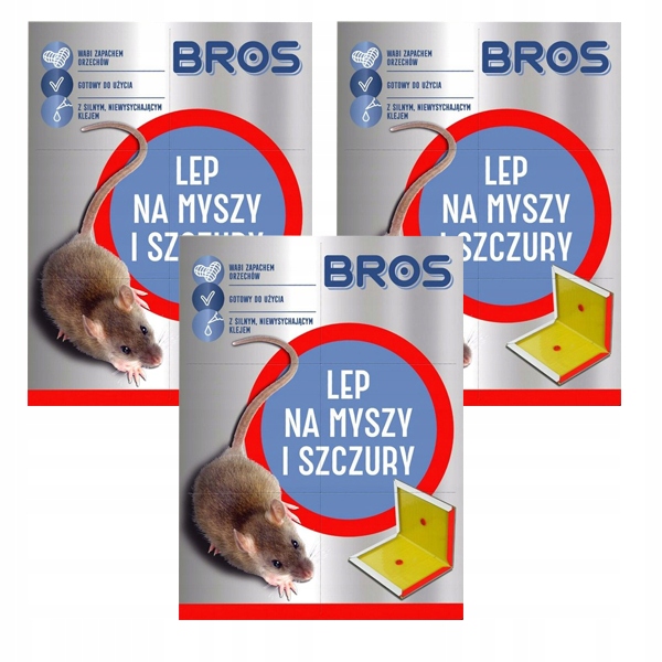 

Lep Klej Bros przeciwko myszom i szczurom 3x