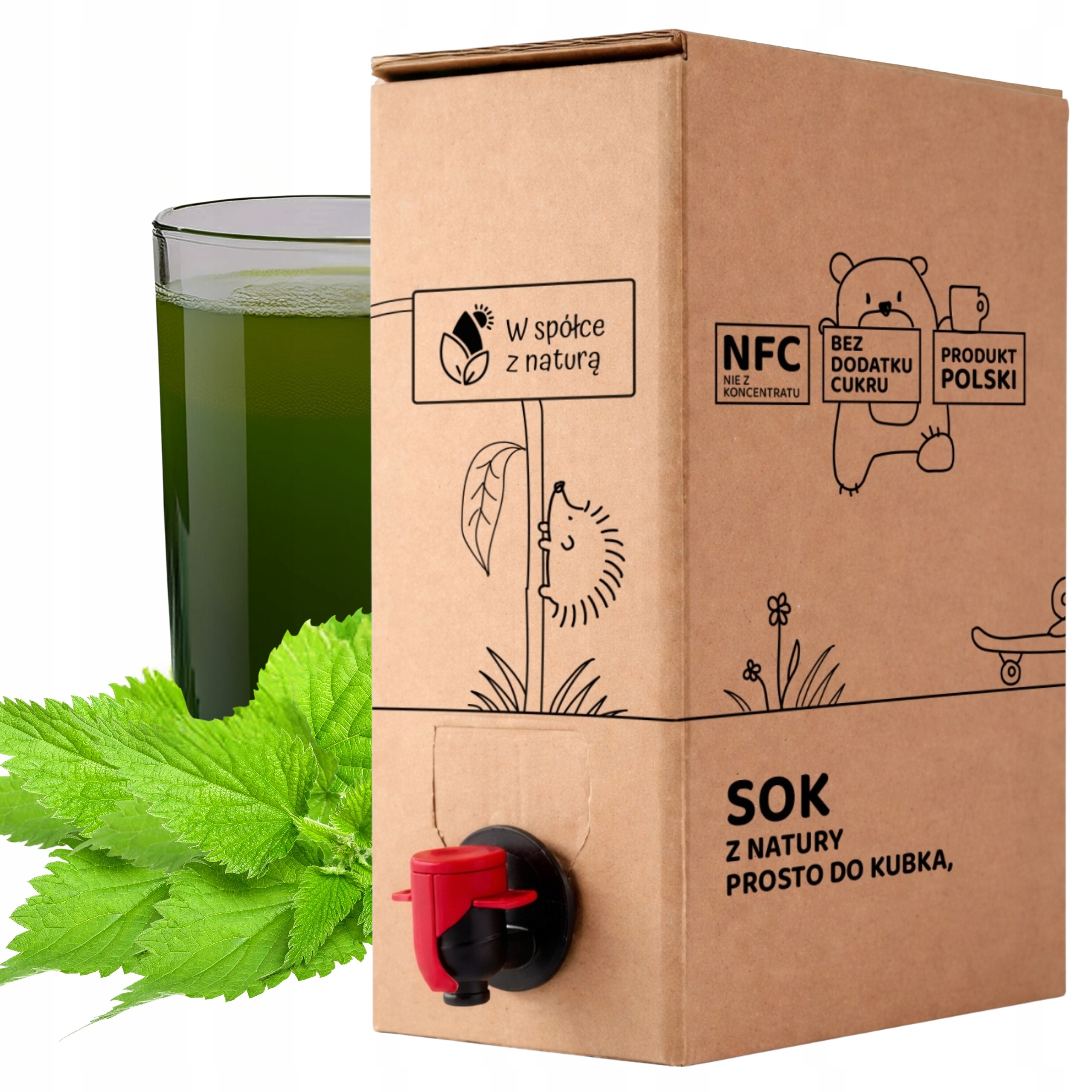 Sok z Pokrzywy Tłoczony 3L Sok z pokrzywy Naturalny Nfc Pokrzywa 100% 3L